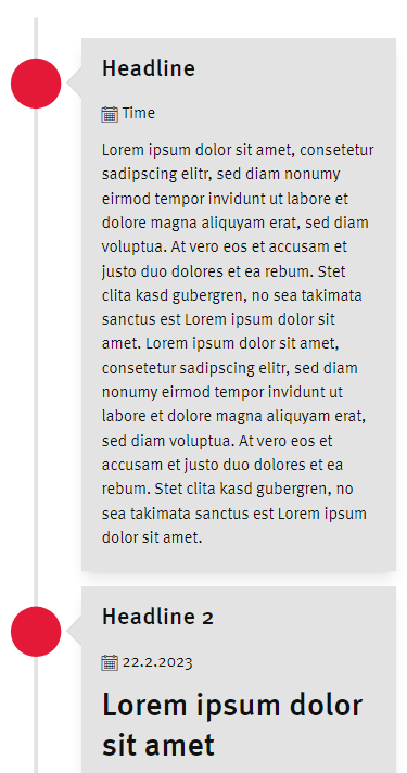 timeline mobile