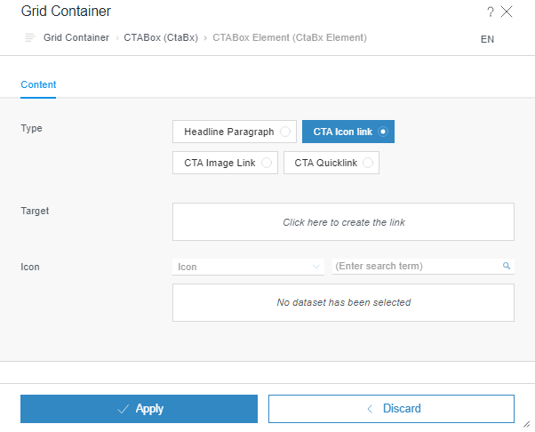 CTA Box Element - CTA Icon Link