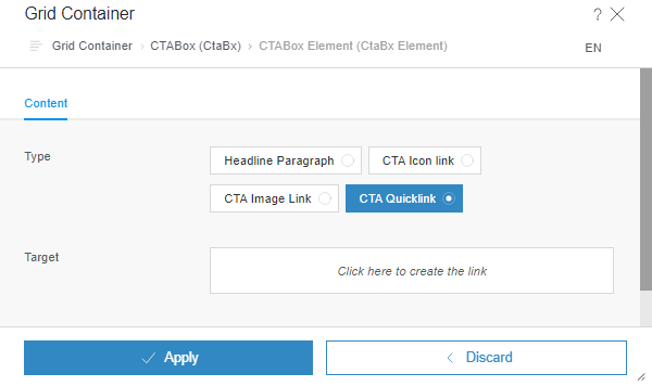CTA Box Element - CTA Quicklink