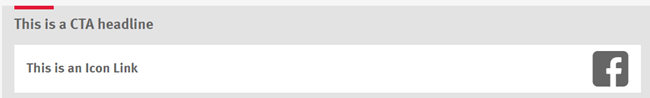 CTA Box Element - Headline example