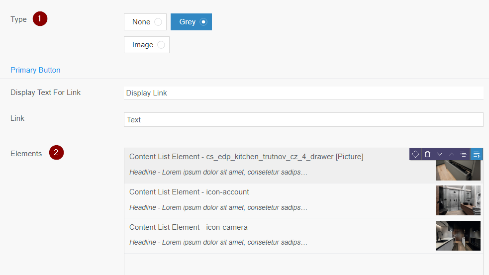 Content List