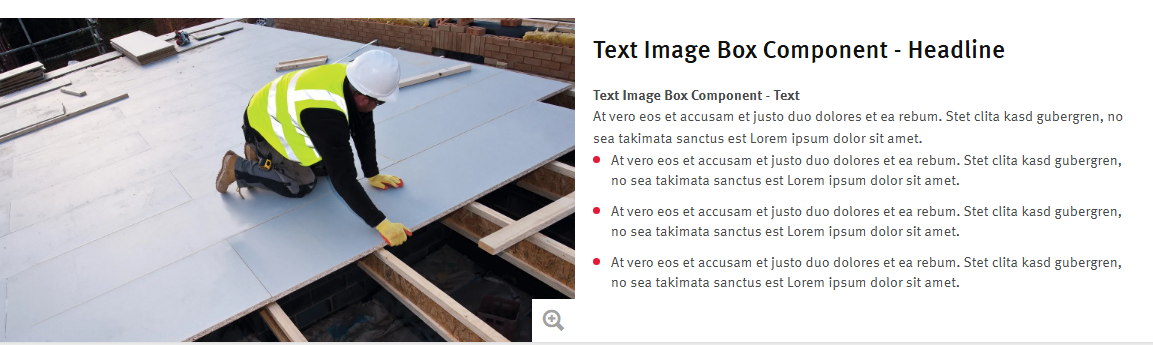 Text Image Box Example