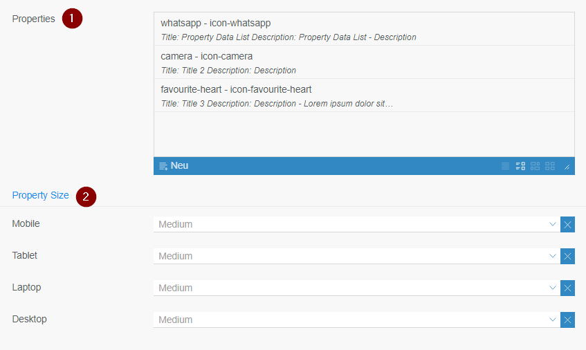 Property Data List Content