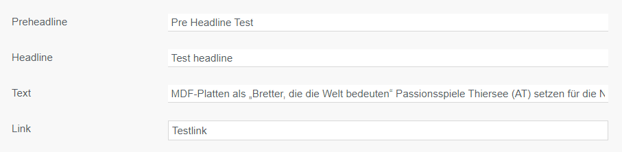 SearchResultItem Editor Text