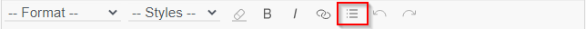 Text Editor Lists