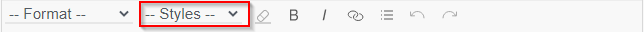 Text Editor Style