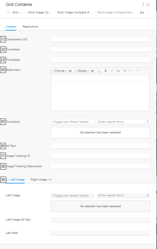 Multi Image Compare Element