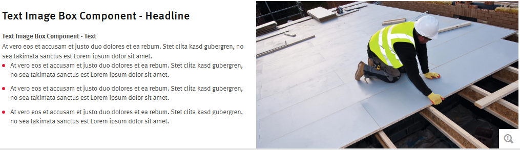 Text Image Box Example Right