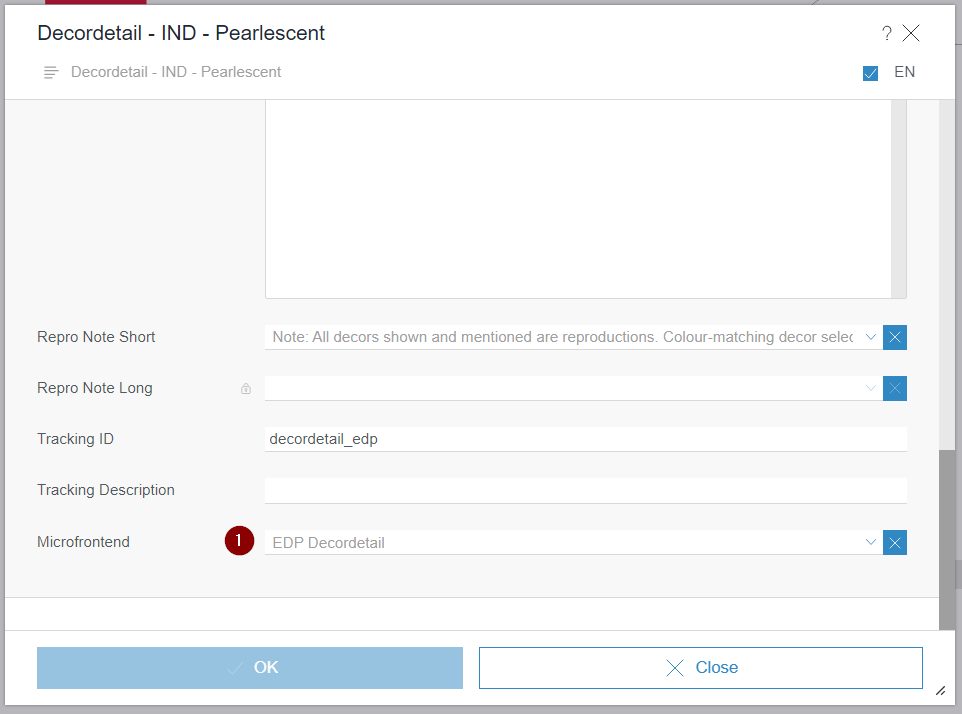 Dynamic Template Page Settings