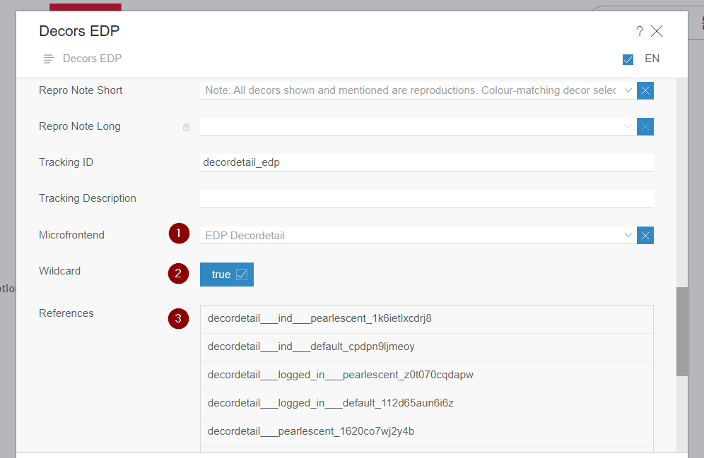 Multiplexer Page Settings