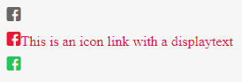 Icon Link Example
