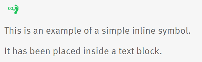 Inline Simple Icon Example
