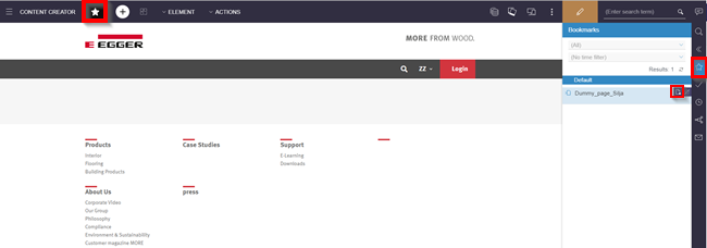 Creating a new page - Adding a master copy