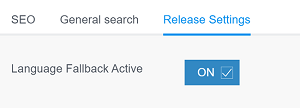 Release settings