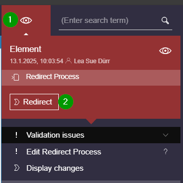Start the redirect process